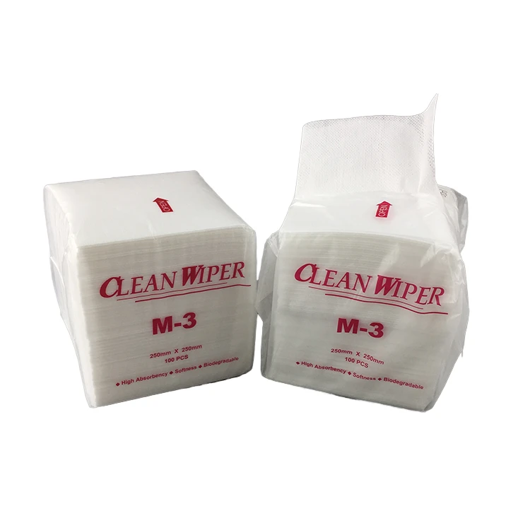 Cleanroom Wiper For ISO Class5 Non-woven Cleaning Cloth CL5